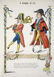 Para J, ilustracja z alfabetu Struwwelpeter, wiersz Harolda Begbiego (1871-1929)